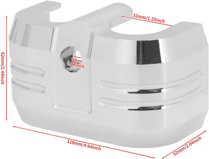 ya 5 8.24 baidi Chrome Aluminum Coil Cover Fit for Harley Softail Street Fat Bob Breakout 18-23