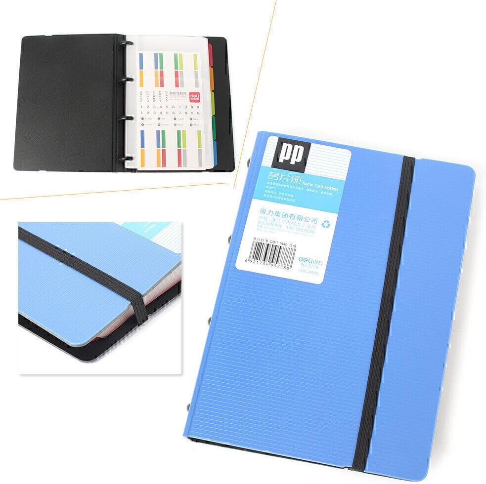 ya 4 8.24 baidi 19.8x14x3cm Business Card Holder Book Name Card Organizer Book Case 180 Cards Uk