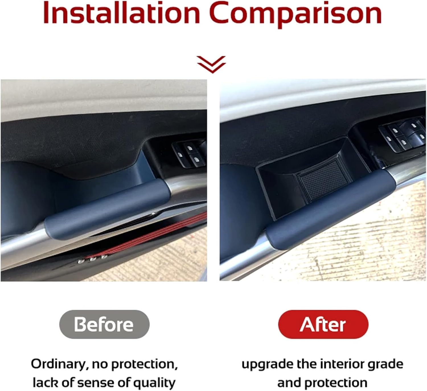 ya 4 8.24 baidi Set Front Side Door Handle Storage Box Container Holder for BYD Atto 3 2022-2024