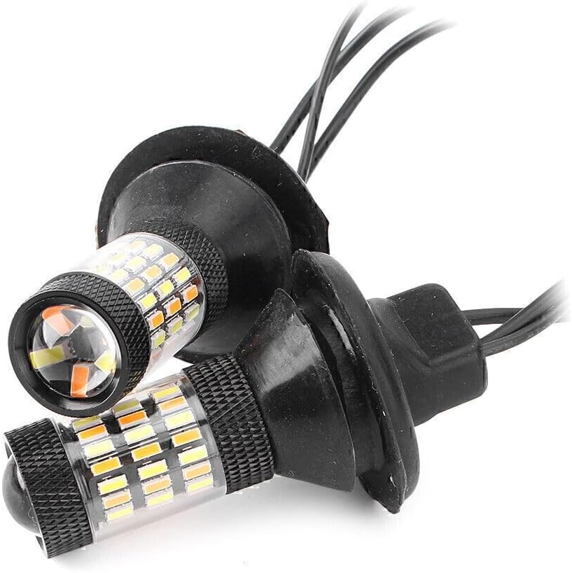 ya 14 9.20 zhengce 3156 Dual Color Switchback LED Blinker Glohbirnen 4014 60SMD DRL Auto-1