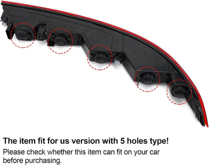 ya 14 9.20 zhengce Left Rear Bumper Lower Tail Light Brake Stop Lamp for Audi Q5 US Version-1