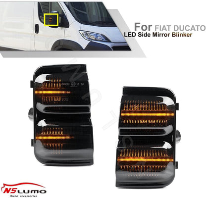 ya 7 8.24 baidi LED Smoke Dynamic Side Mirror Signal Lights for 14-22 for Ram Promaster 1500/2500/3500