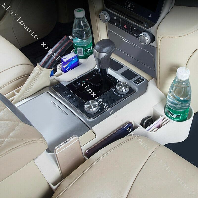 ya 9 10.24 2P Car for SEAT Gap Storage Box Insert for Toyota for Land Cruiser LC200 2016-21