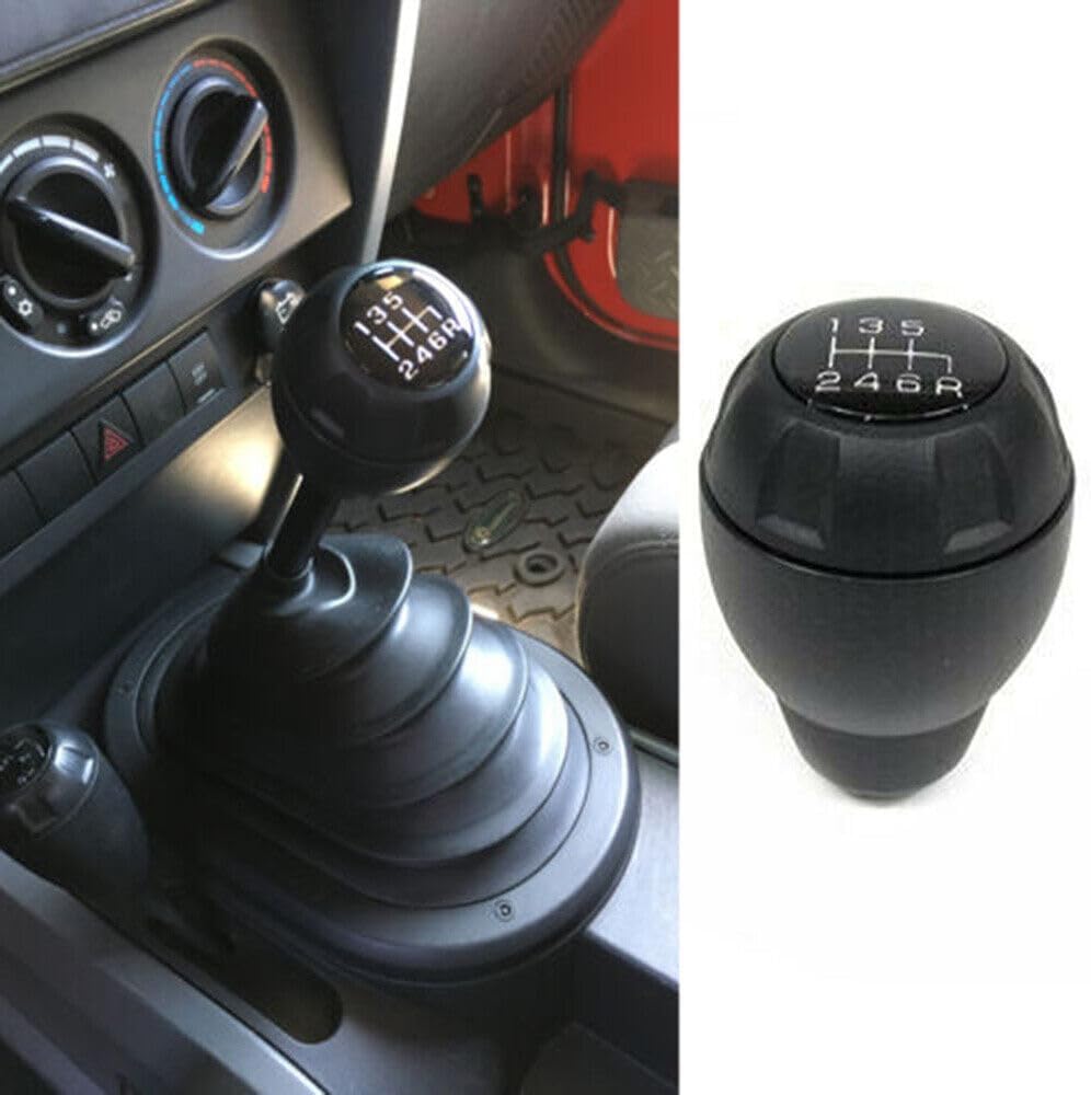 ya 11 9.14 baidiBlack 6 Speed for MAN ual Shifter Shift Knob #52060485AG For 2007-2013 for Jeep for Wrangler