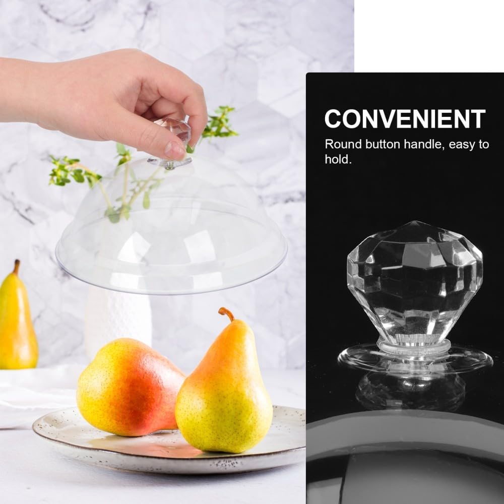 ya 4 8.14 2 Pcs Dust Cover Food Covers for outside Cake Domes Cookie Display