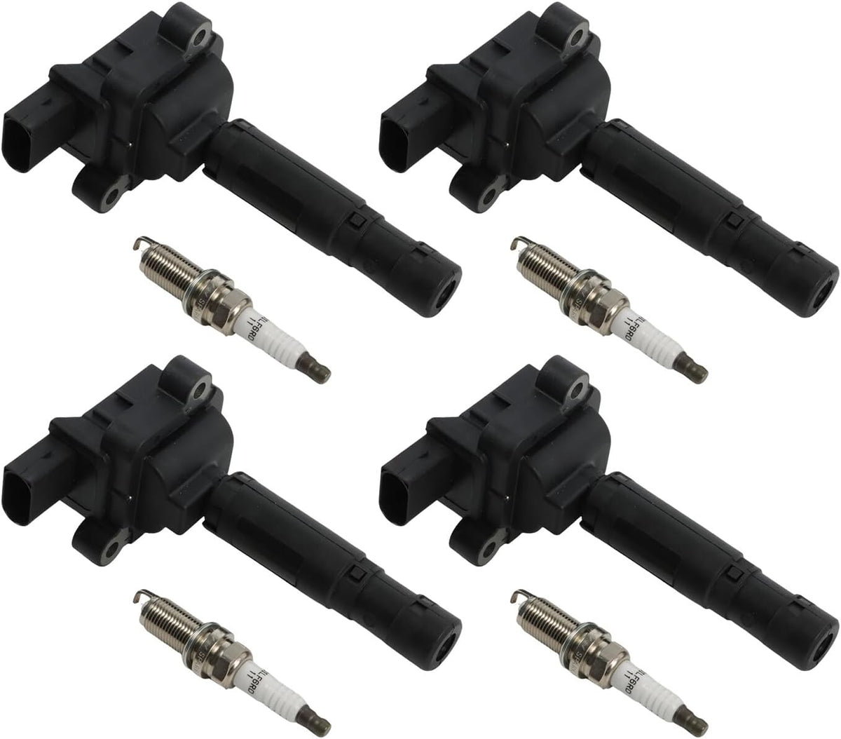ya 9 10.24 4pcs ignition coils+ Iridium Spark Plugs For Mercedes C230 2003-2005 UF555+4704