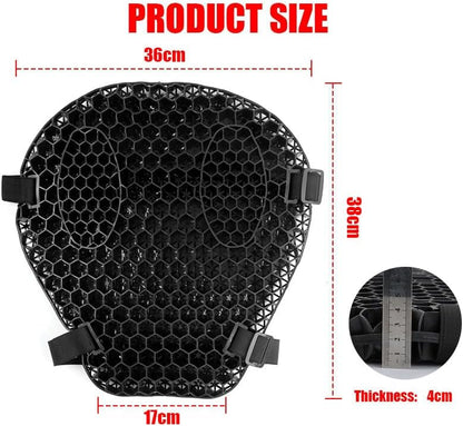 ya 5 8.24 baidi Motorcycle Comfort Gel for SEAT Cushion Cover Honeycomb Pillow Pad Pressure Relief