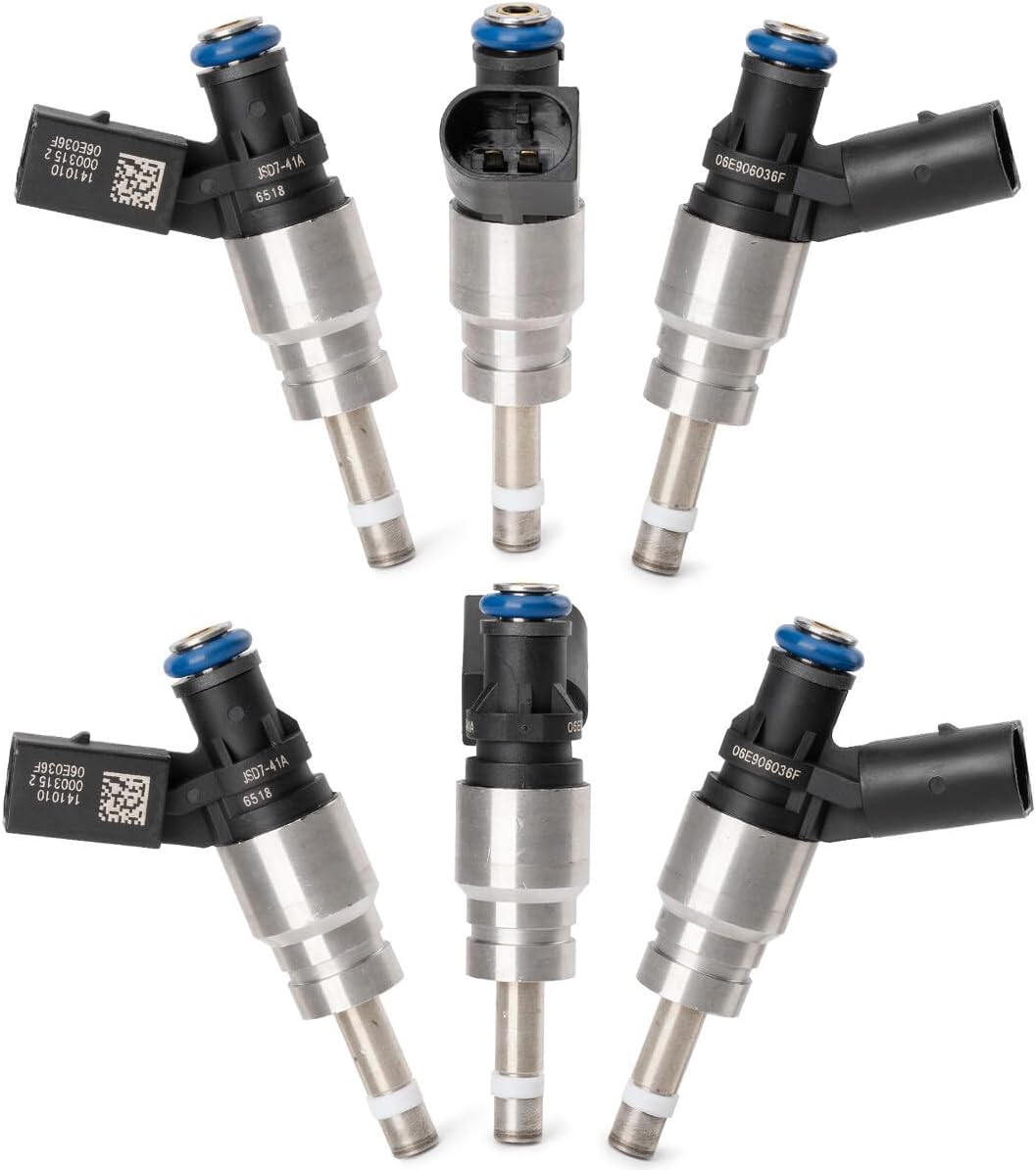 ya 10 9.16 baidi 6PCS Fuel Injector 079906036C For 2008-11 for Audi A4 A5 A6 Q5 3.2L V6 06E906036E US