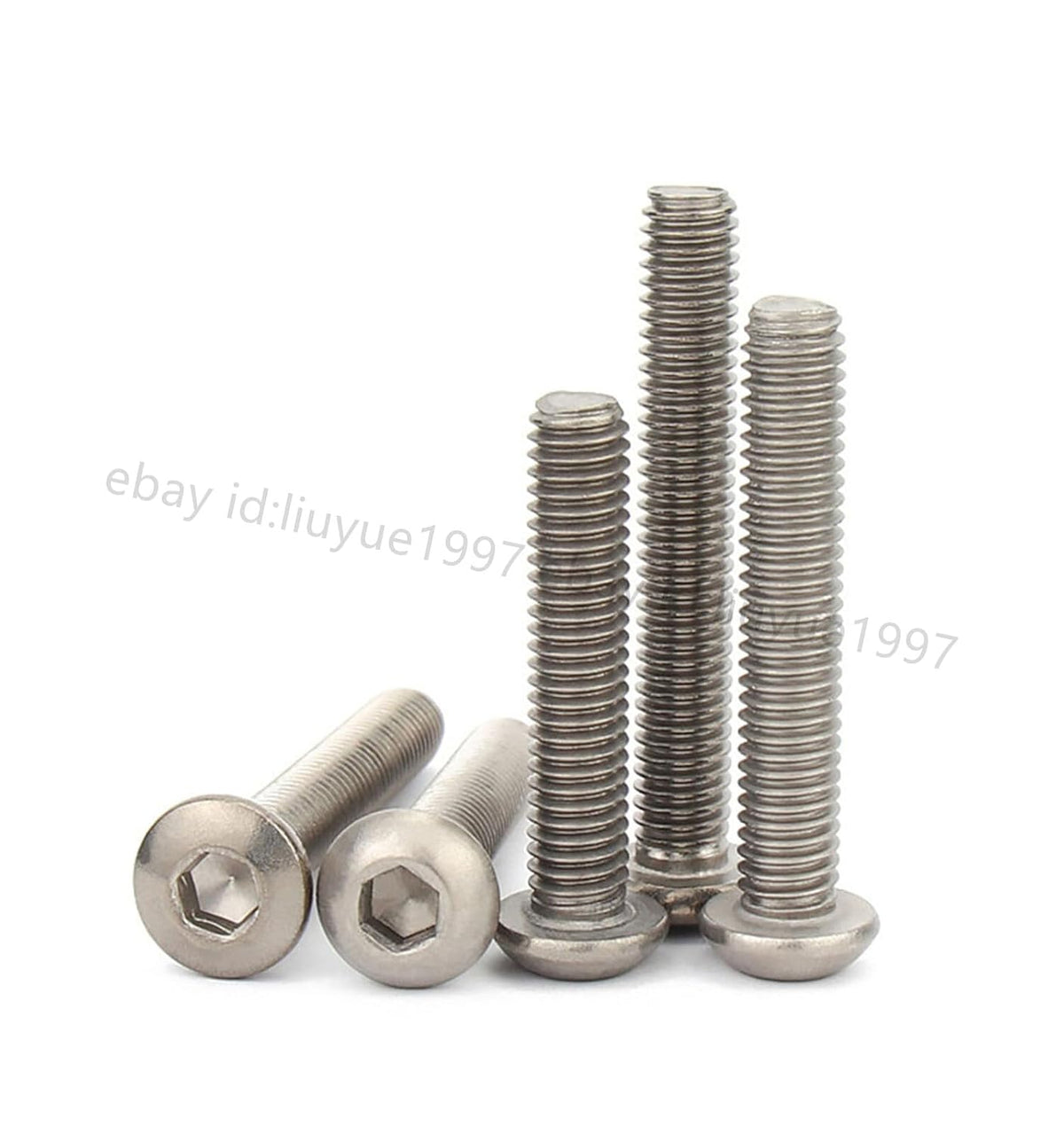 ya 16 10.20 baidi Titanium GR2 ISO7380 Hex Socket Bolts Button Head Screws M2 M2.5 M3 M4 M5 M6 M8-46