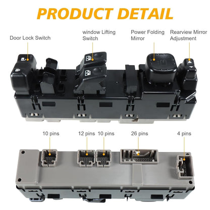 ya 8 8.24 baidi 15883322 Driver Side Master Power Window Switch for Chevrolet for GMC for Silverado 03-07