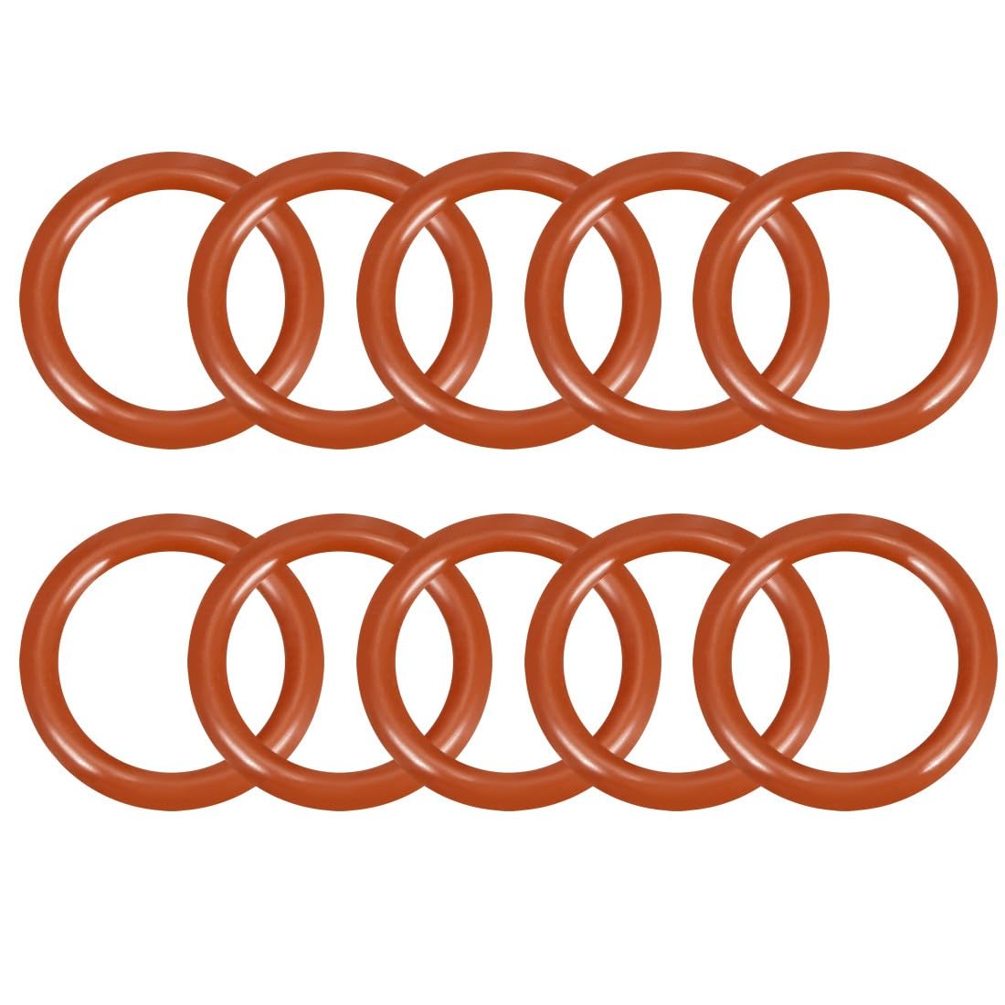 ya 13 9.15 baidi Silicone O-Ring 16mmx12mmx2mm VMQ Seal Rings Sealing Gasket Red 10PCS