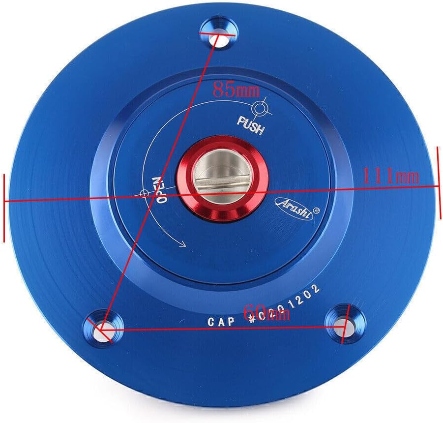 ya 5 8.24 baidi Fuel Filler Cover Gas Tank Cap w/Key for Suzuki GSXR1000/600 750 Hayabusa Blue