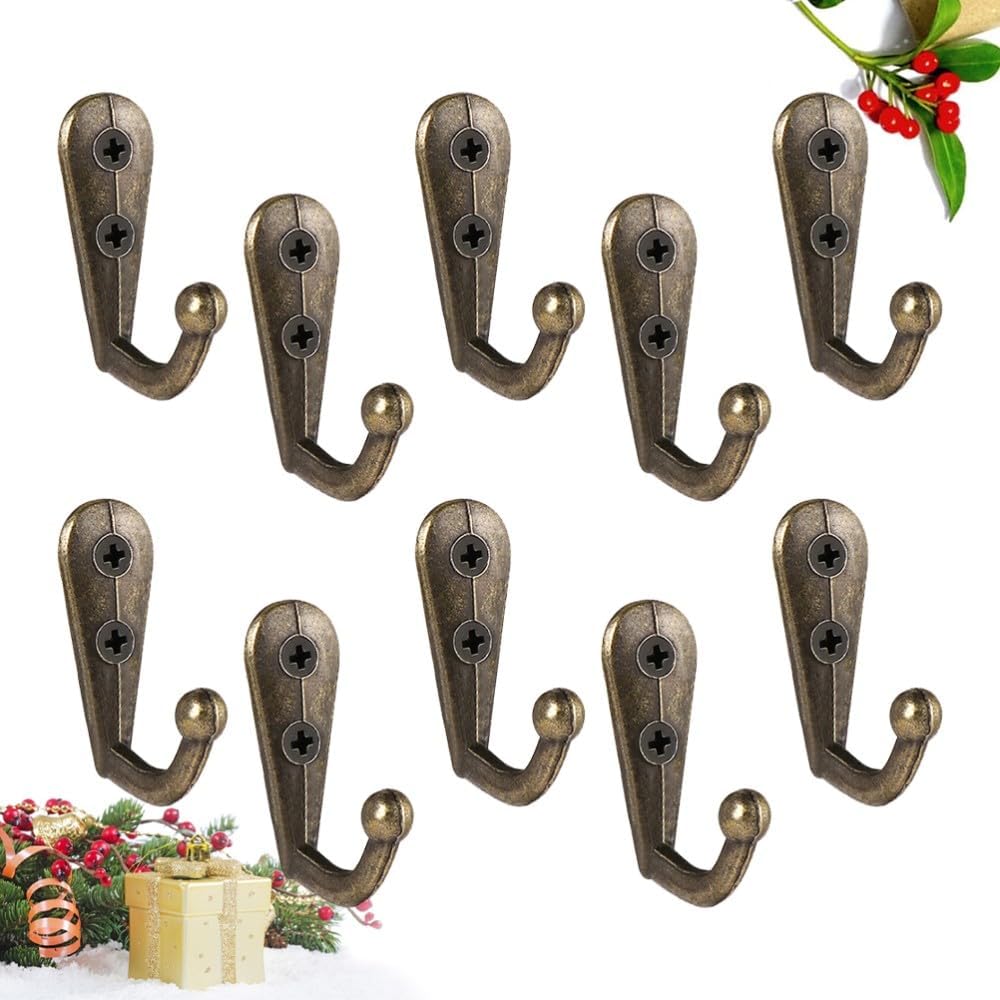 ya 26 10.21 baidi 12 PCS Clothes Hook Hooks for Hanging Vinta Wall Coat Rack Hanger-2