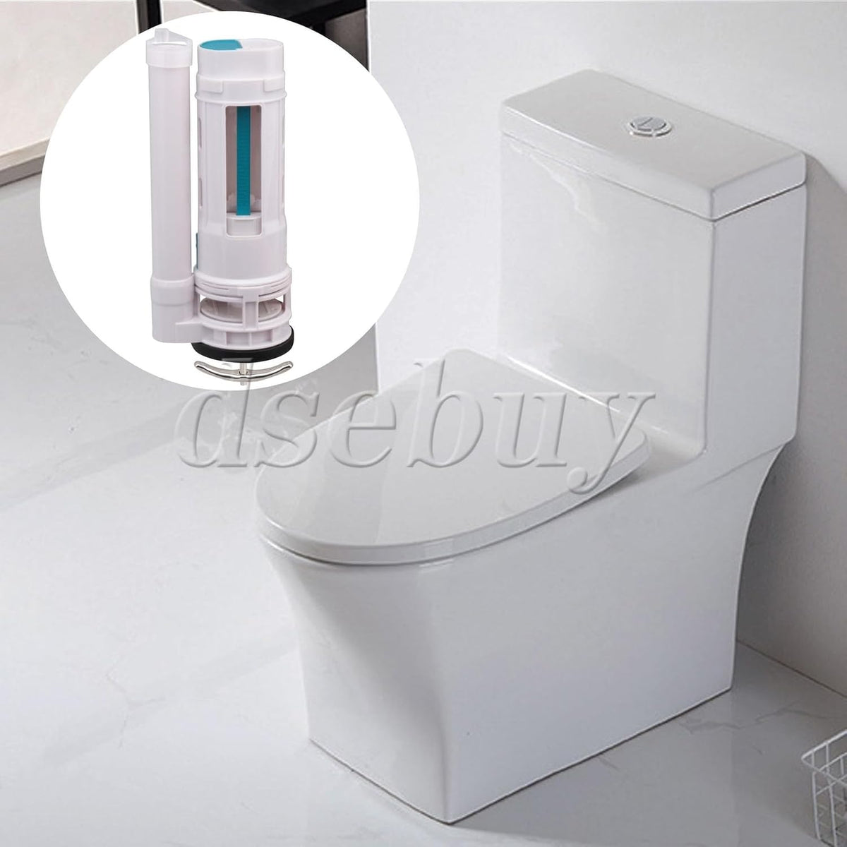 ya 26 10.21 baidi 9.84Inch Height White Water Tank Connected Dual Flush Fill Toilet Drain Valve