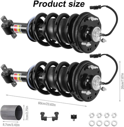 ya 10 9.16 baidi 2-Pack Front Shock Absorber Strut Auxiliary Device Suitable for Chevrolet Tahoe Suburban Magnetic 84176631-