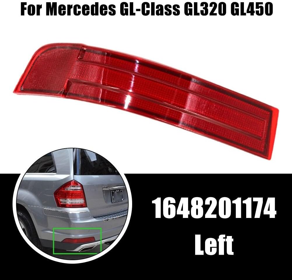 ya 13 9.15 baidi Left Rear Bumper Reflector Light For for Mercedes GL-Class GL320 GL450#1648201174