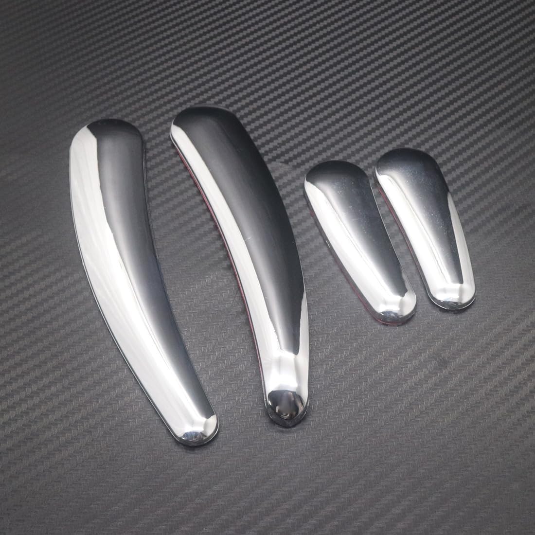 ya 4 8.10 Chrome Curved Swingarm Frame Cover Insert for Harley Softail Models 2008-2016
