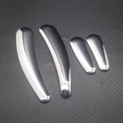 ya 4 8.10 Chrome Curved Swingarm Frame Cover Insert for Harley Softail Models 2008-2016