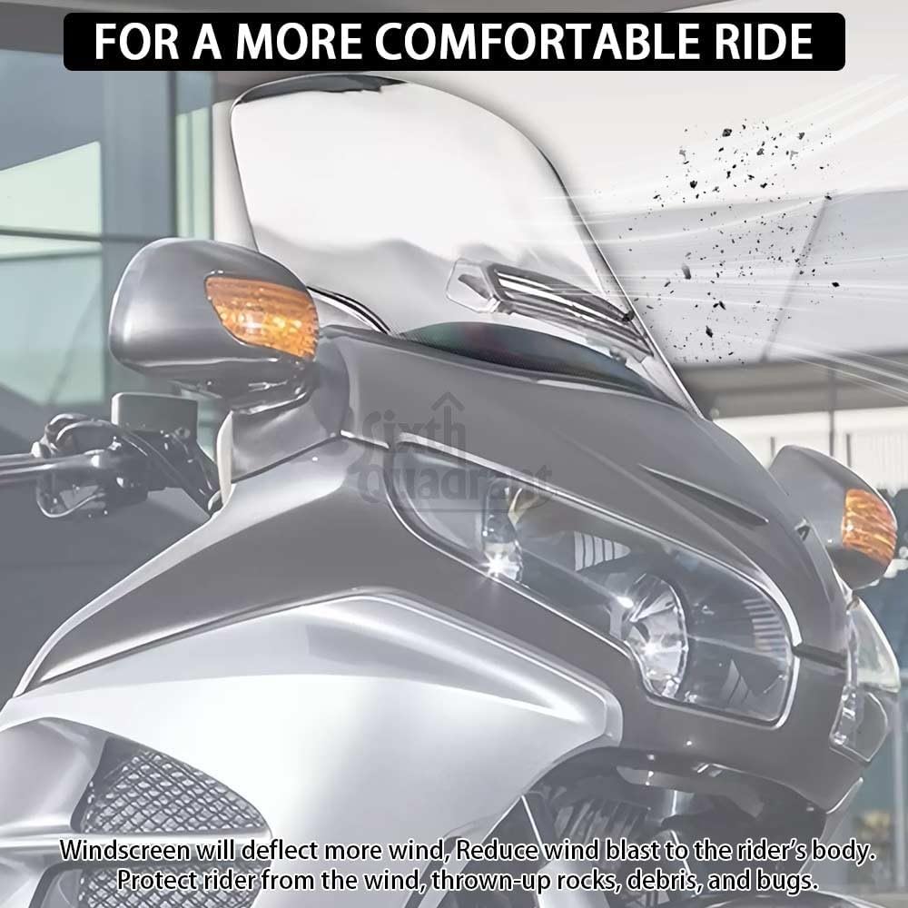 ya 23 10.7 baidi Motorcycle Fairing Windshield Windscreen w/ Vent Fit for Honda Gold Wing GL1800