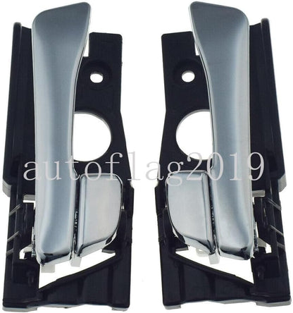 ya 4 8.24 baidi Pair of Interior Door Handles Rear LH and RH Chrome for Hyundai Accent 2012-2017 