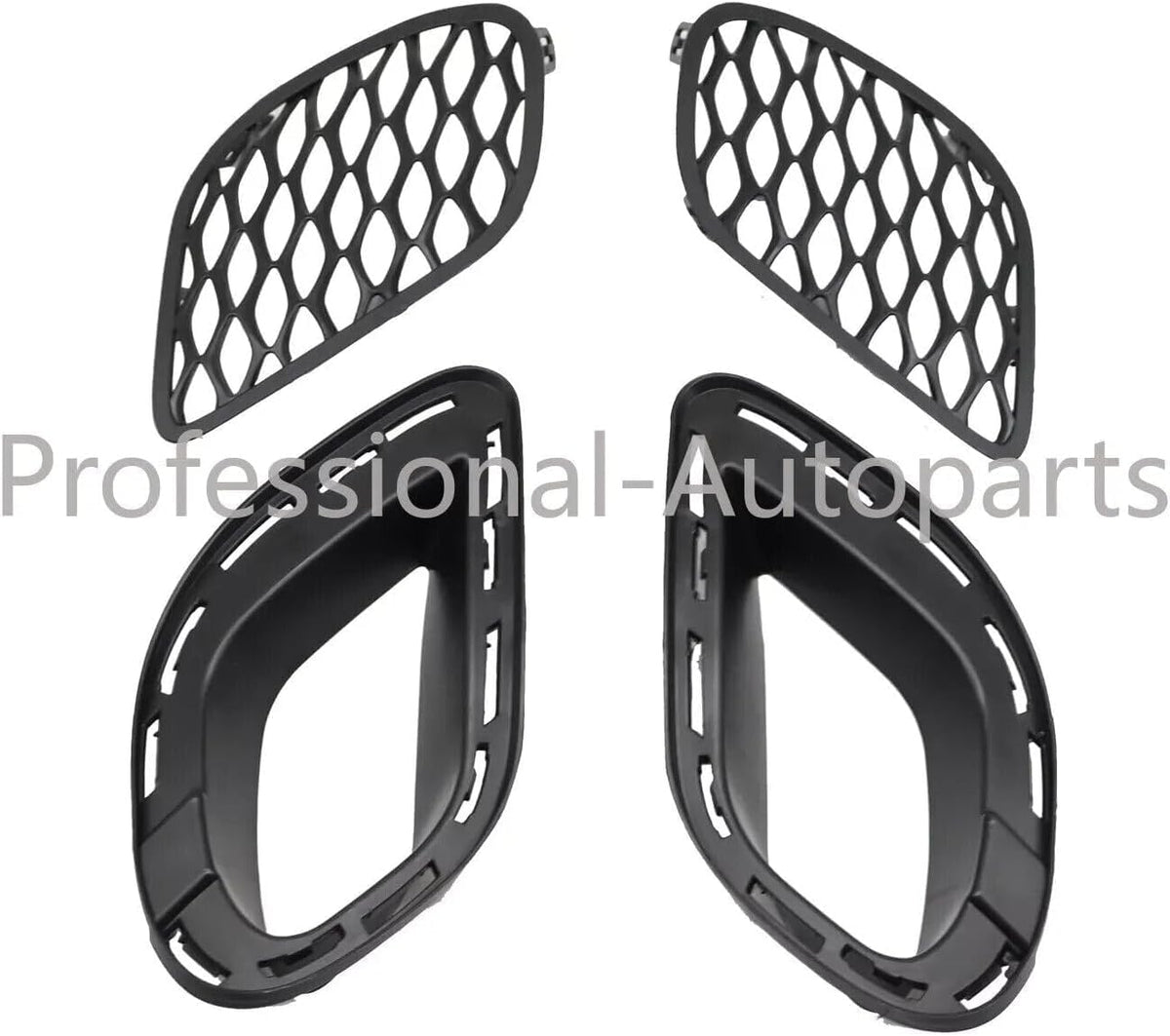 ya 14 9.20 zhengce Set of 4Pcs Bumper Fog Lamp Cover Bezel & Bracket for Dodge for Charger 20-1