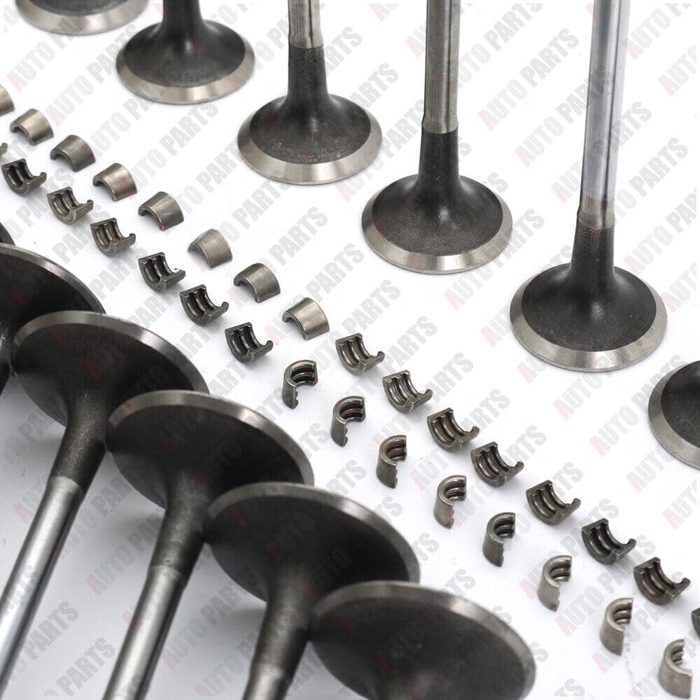 ya 4 8.24 baidi 16x Intake Exhaust Valves & Cotters Keepers Set for VW for Tiguan GLI for Audi A3 A4 A5