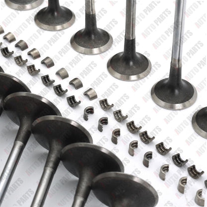 ya 4 8.24 baidi 16x Intake Exhaust Valves & Cotters Keepers Set for VW for Tiguan GLI for Audi A3 A4 A5