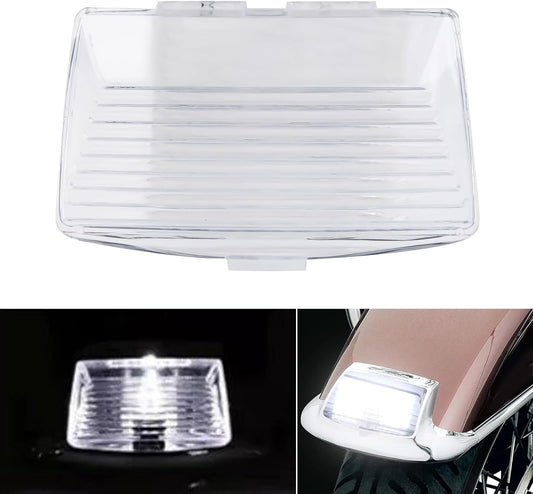 ya 2 8.15 Clear Front Fender Tip Light Lens Cover for Harley Softail Heritage Road King