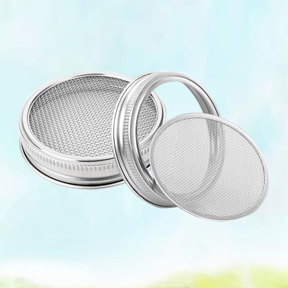 ya 14 9.20 baidi 2PCS Sprouting Lids for Wide Mouth Jars for Making Organic-1