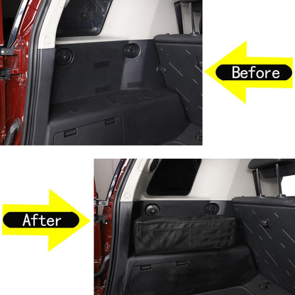 ya 2 8.15 2 * Black Car Trunk Side Storage Box Net Pockets for Toyota *ta FJ Cruiser 2007-21