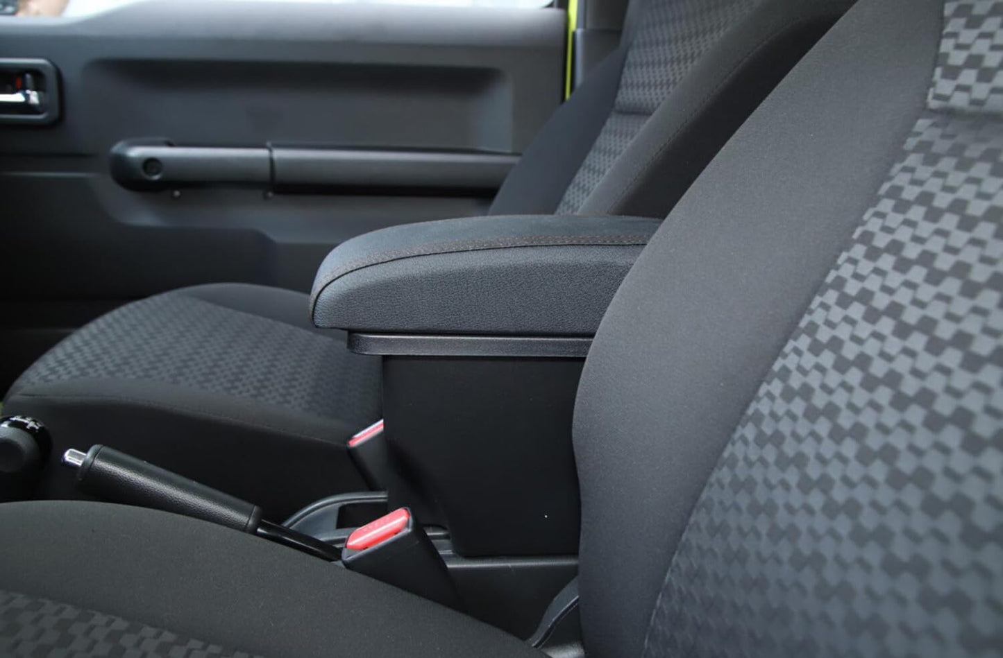ya 5 8.10 Center Armrest Box Double Layer for Suzuki Jimny 2019-2023 JB64 JB74 Black 1PACK