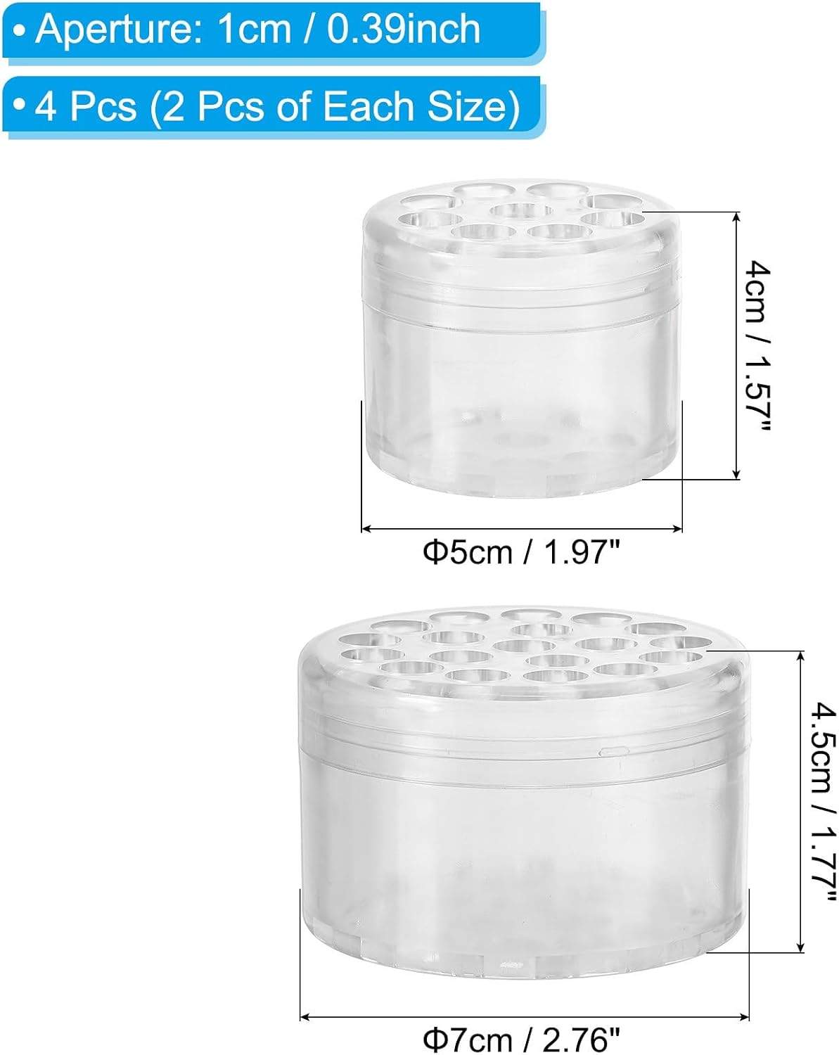 ya 26 10.21 baidi 4 Pcs Spiral Flower Stem Holder, S&L Spiral Stem Holder for DIY, Clear