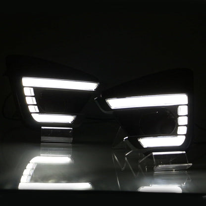 ya 10 9.16 zhengce 1Pair Car LED Front Daytime Running Light Fog Turn Lamp for Mazda CX-5 12-1