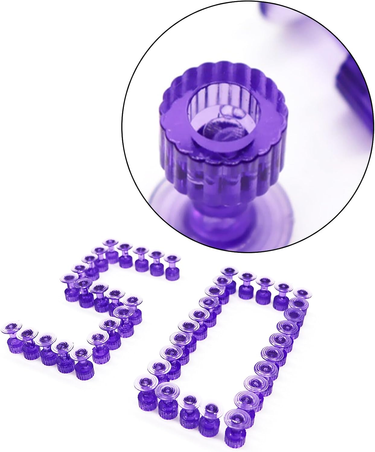 ya 4 8.14 Purple PDR Adhesive Pull tabs for car paintless dent Repair Hail Repair 50 Pieces