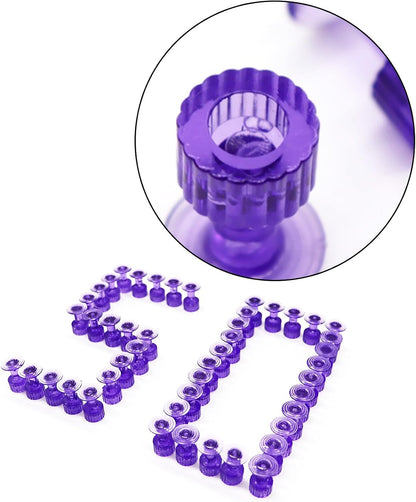 ya 4 8.14 Purple PDR Adhesive Pull tabs for car paintless dent Repair Hail Repair 50 Pieces