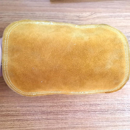 ya 28 10.13 baidi 20 5 by 15cm Welding Hand Shield Heat Resistant Cowhide Aluminum Material