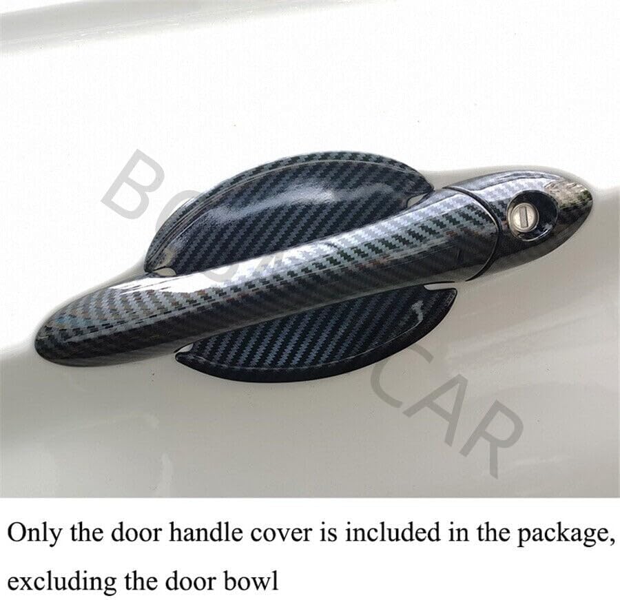 ya 10 9.16 baidi Fit for 2011-2014 for Hyundai Sonata Carbon Fiber Texture Door Handle Cover Trim ABS