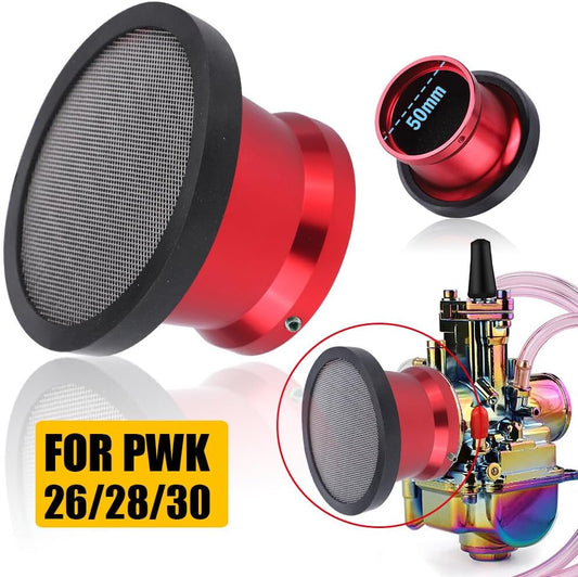 ya 5 8.10 Motorcycle Carburetor Air Filter Cup Velocity Stack For PWK 24/26/28/30mm Carb