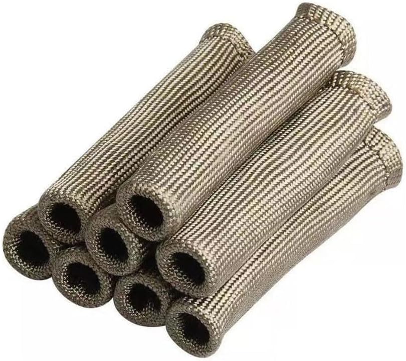 ya 4 8.10 8 PCS Synthetic Spark Plug Wire Boots Protector Sleeve Heat Shield Cover