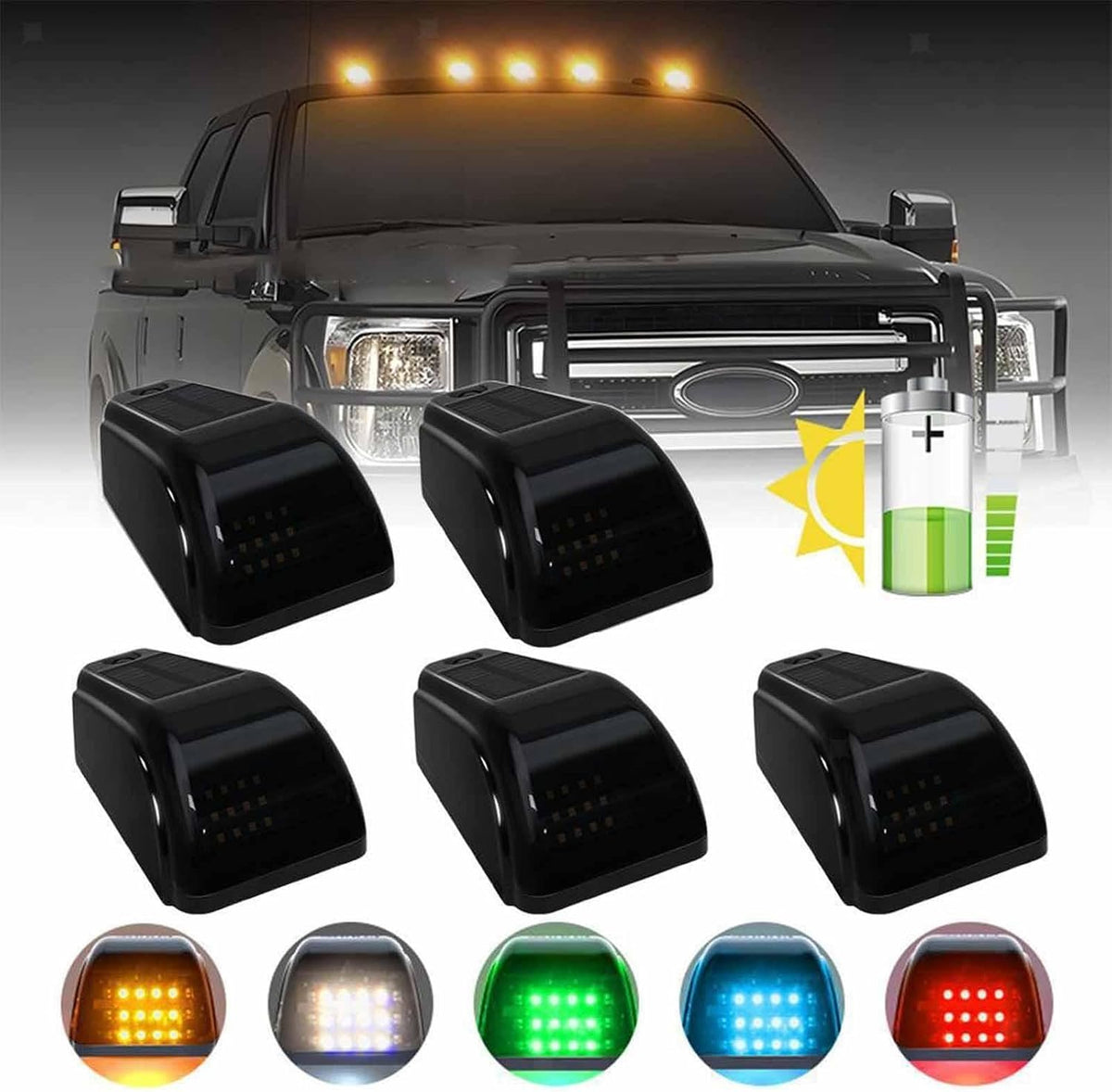 ya 13 9.15 baidi 5x Cab Marker Lights Repairing Spare Maintenance Yellow Lights for F150