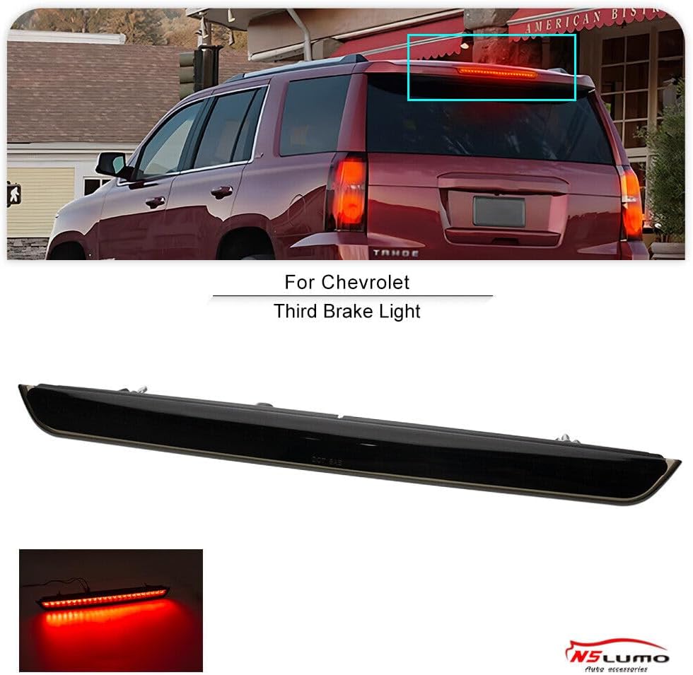 ya 7 8.24 baidi Center High Mount Smoke Lens LED Third Brake Light for 2007-13 for GMC for Yukon XL 2500