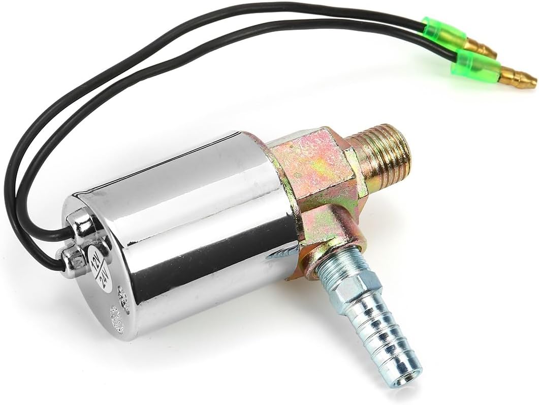ya 12 10.8 baidi Air Horn Electric Solenoid Valve Heavy Duty 1/4 NPT Chrome 12V 24V Train Truck