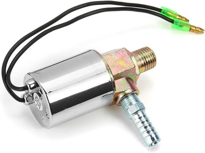 ya 12 10.8 baidi Air Horn Electric Solenoid Valve Heavy Duty 1/4 NPT Chrome 12V 24V Train Truck