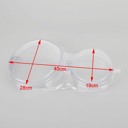 ya 10 9.16 zhengce Left+Right Headlight Lens Plastic Cover Shell for Mercedes E Class W210 96-