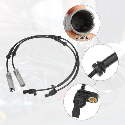 ya 6 8.24 baidi 2 Pack Front Left Car ABS Sensor for BMW 325i 2001-2013 34526762465 