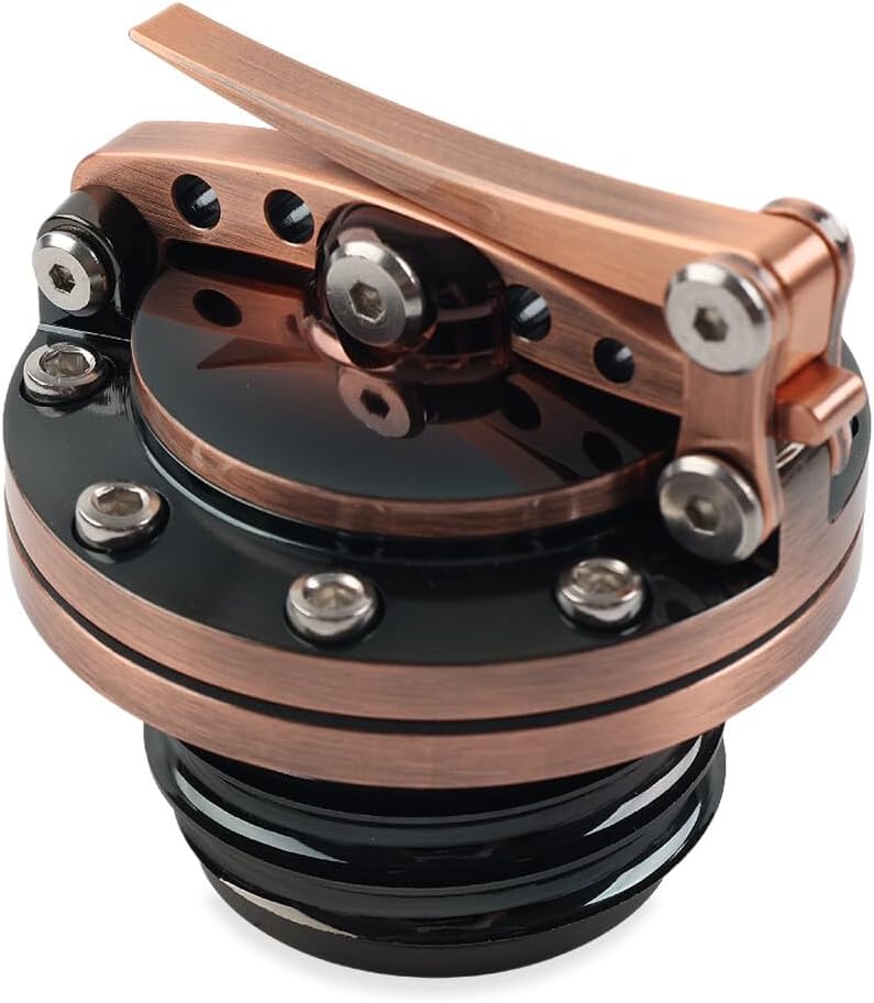 ya 13 9.15 baidi Fuel Tank Cover Oil Cap for Harley Touring Sportster Dyna Softail Bronze USA