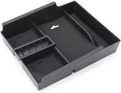 ya 11 9.14 zhengce 1x Car Armrest Storage Box Holder Fit for Toyota Alphard 2015 2016 2017 Bla