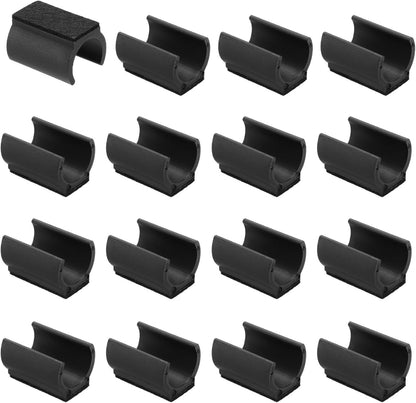 ya 26 10.21 baidi 16pcs U Chair Leg Caps, 25mm U Shaped Chair Leg Floor Protector Tangle, Black