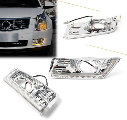 ya 3 8.24 baidi LED Daytime Running Light w/Turn Signal Fit for Cadillac SRX SUV DRL Fog 2011-2014