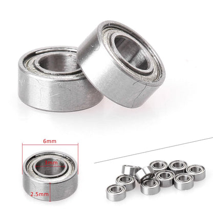 ya 16 10.20 baidi 10x 3x6x2.5mm Open for Mini ature Bearings Ball for Mini Hand Bearing Spinner Fit MR63ZZ